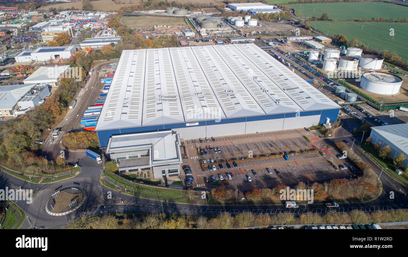 Amazon warehouse aerial hi-res stock photography and images - Alamy
