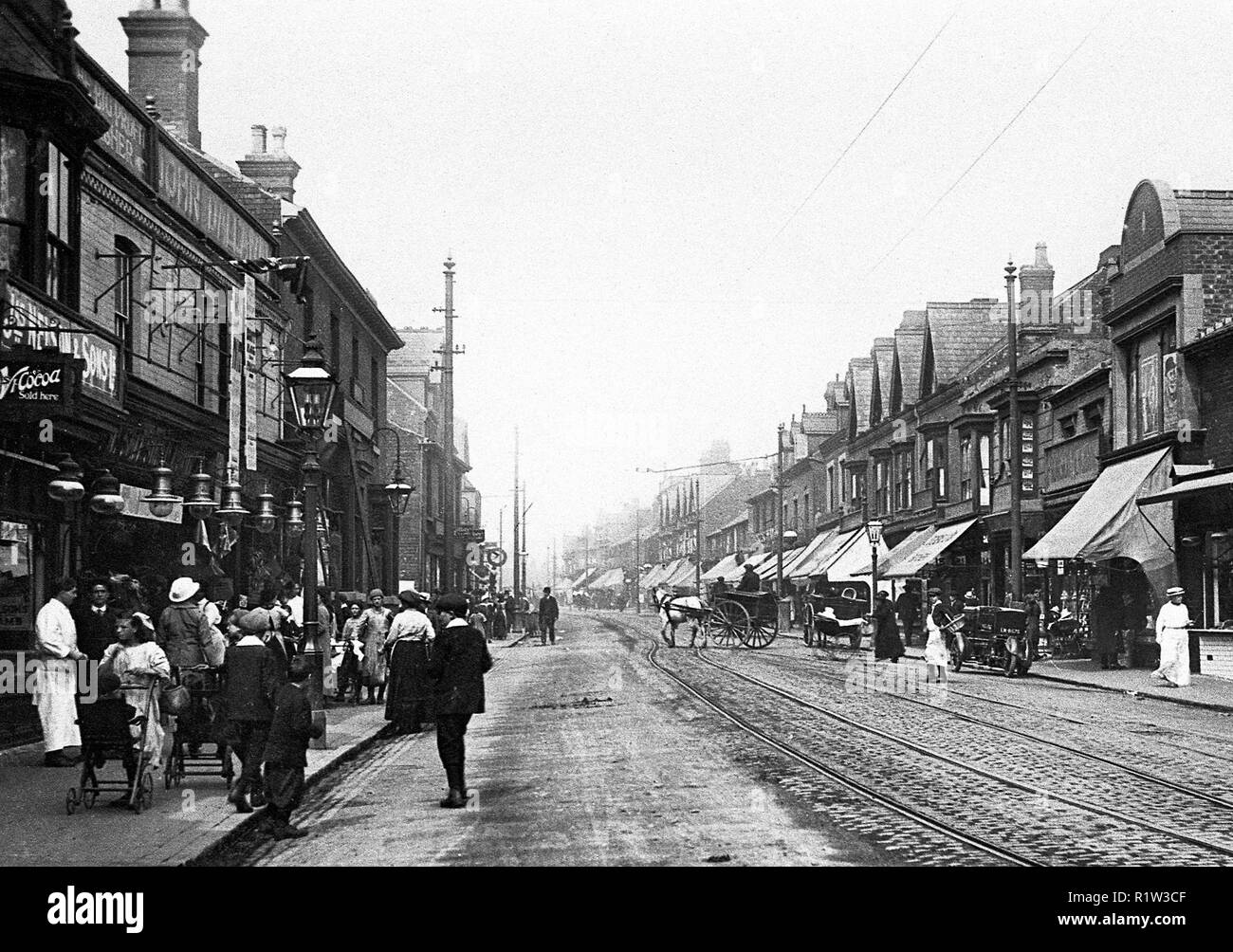 High Street, Smethwick early 1900s Stock Photo Alamy