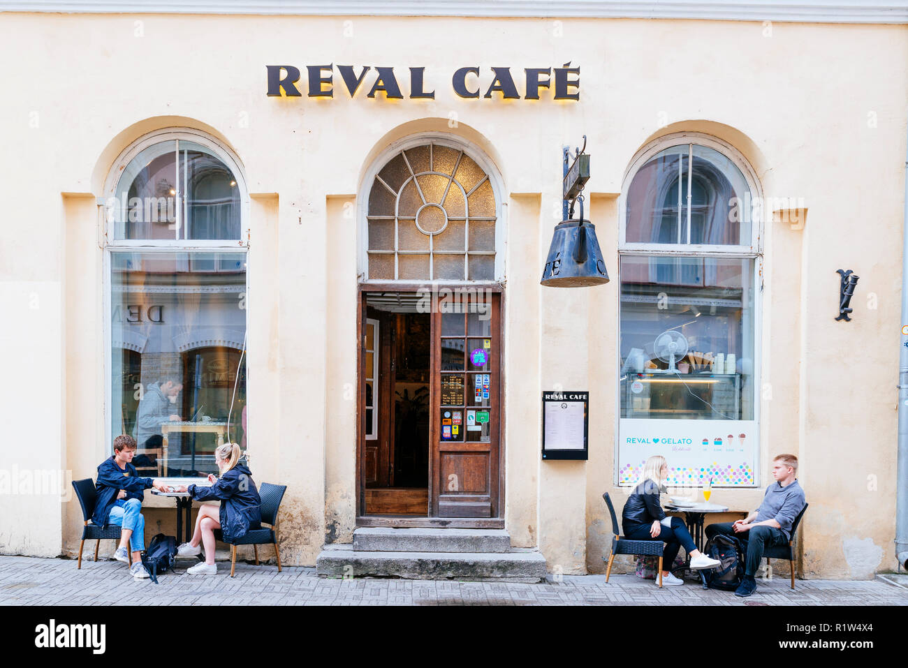 Reval cafe. Tallinn, Harju County, Estonia, Baltic states, Europe. Stock Photo