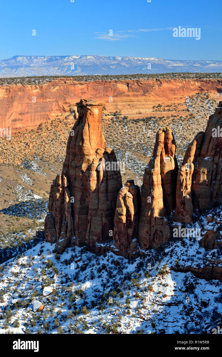 Angled Rocks Colorado Weathered rocks, canyons and pinnacles from the scenic drive, Colorado ...