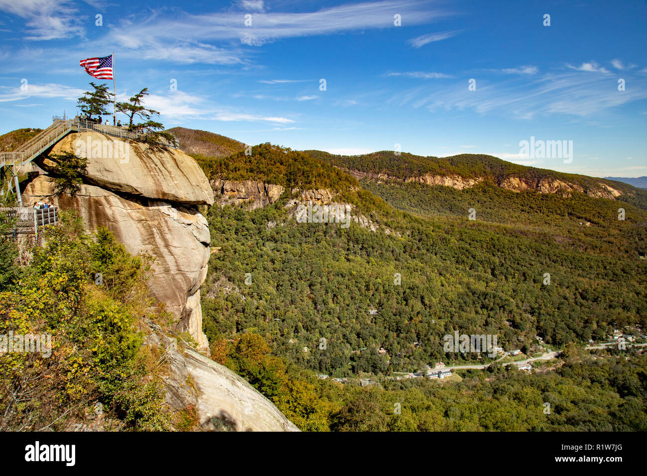 Chimney rock american flag hi-res stock photography and images - Alamy