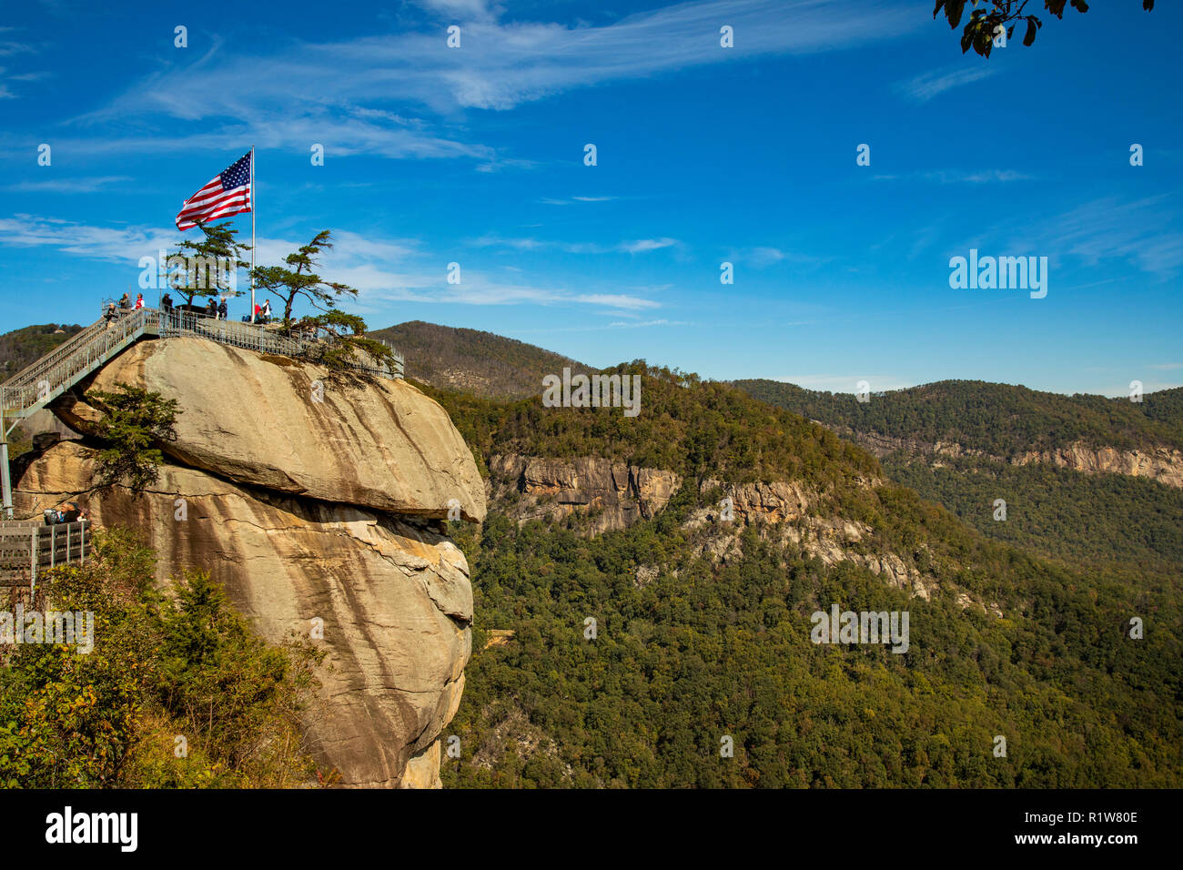 Chimney rock american flag hi-res stock photography and images - Alamy