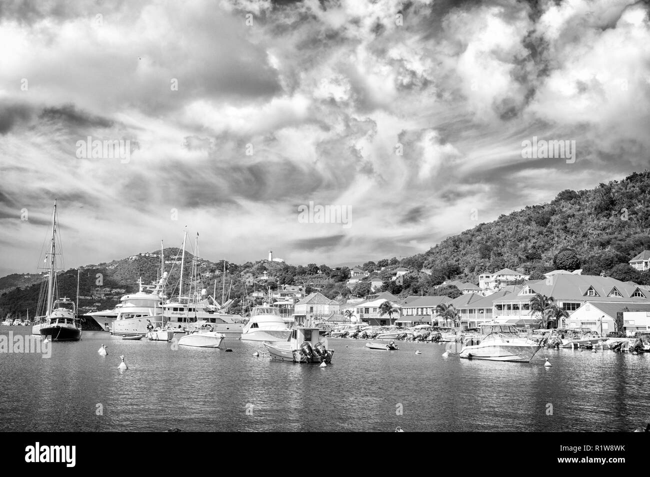 Harbor island the bahamas Black and White Stock Photos & Images - Alamy