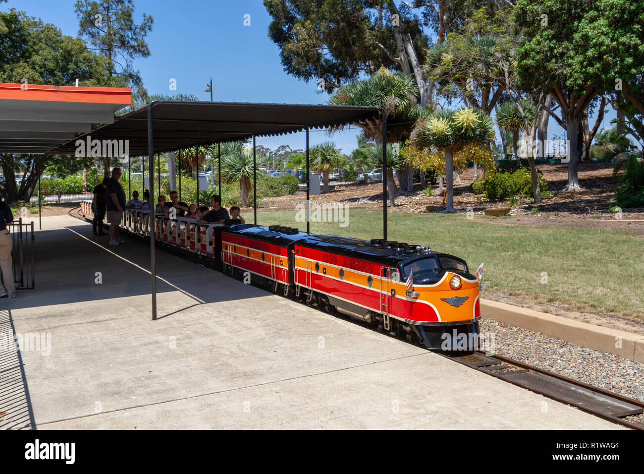 The Balboa Park Miniature Railroad in Balboa Park, San Diego