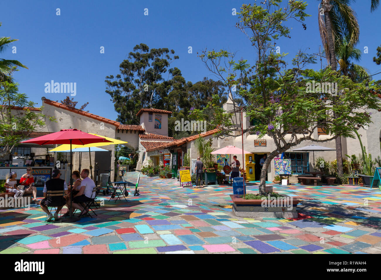 The Spanish Village Art Center in Balboa Park, San Diego, California