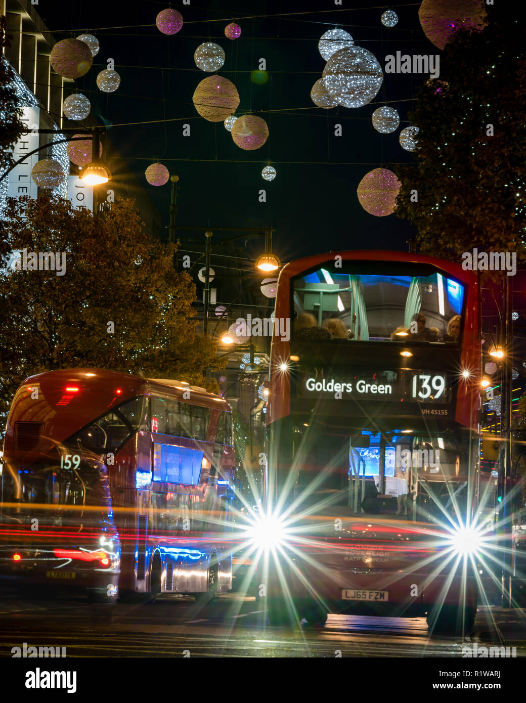 Oxford street christmas lights hires stock photography and images Alamy
