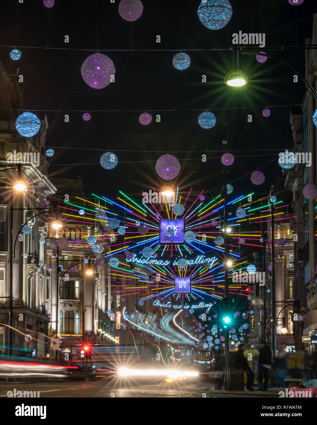 Christmas Lights in Oxford Street, London, UK Stock Photo Alamy