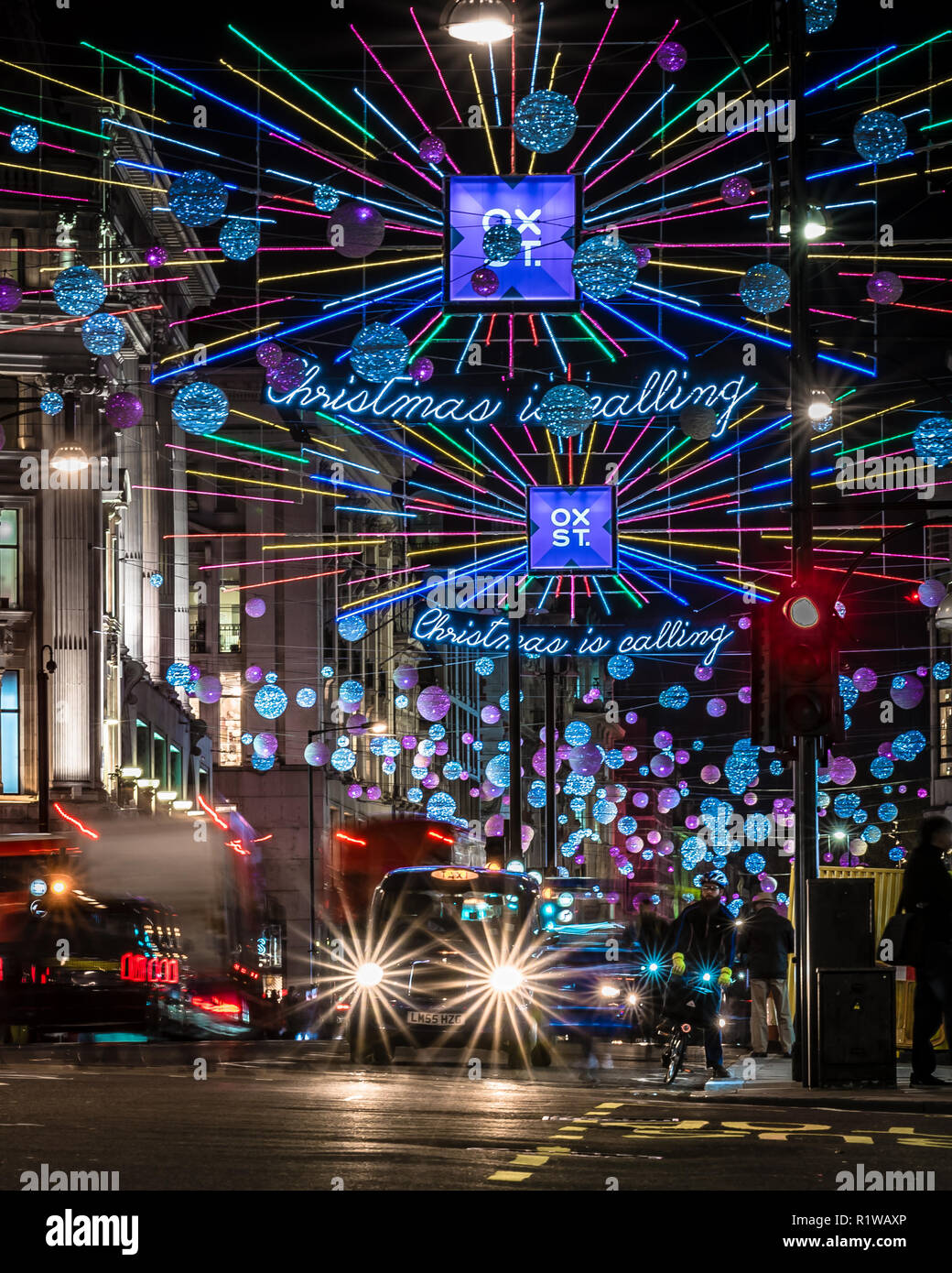 Christmas Lights in Oxford Street, London, UK Stock Photo Alamy