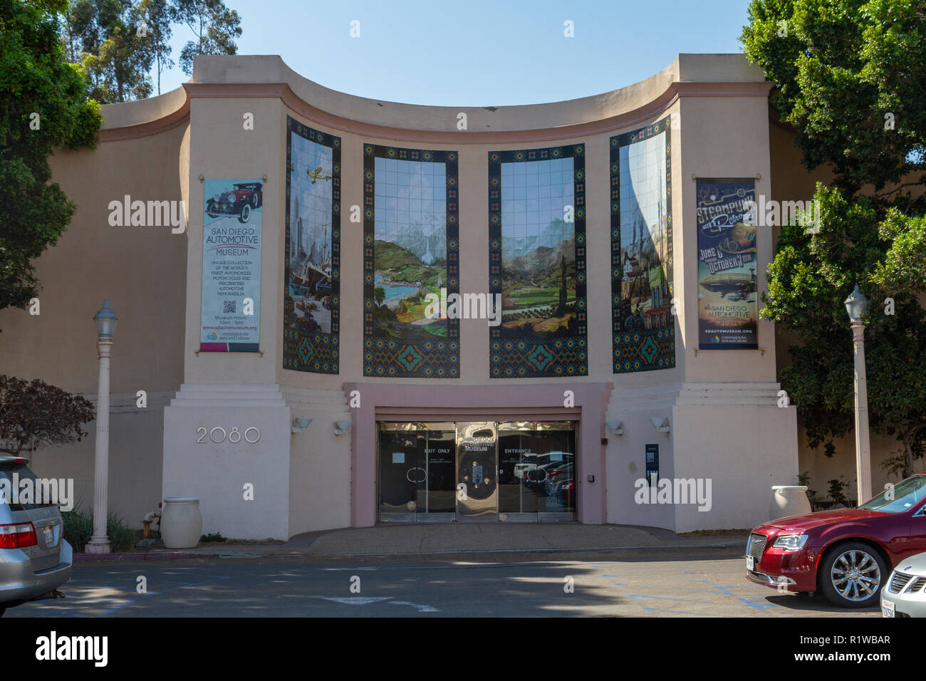 The San Diego Automotive Museum in Balboa Park, San Diego, California