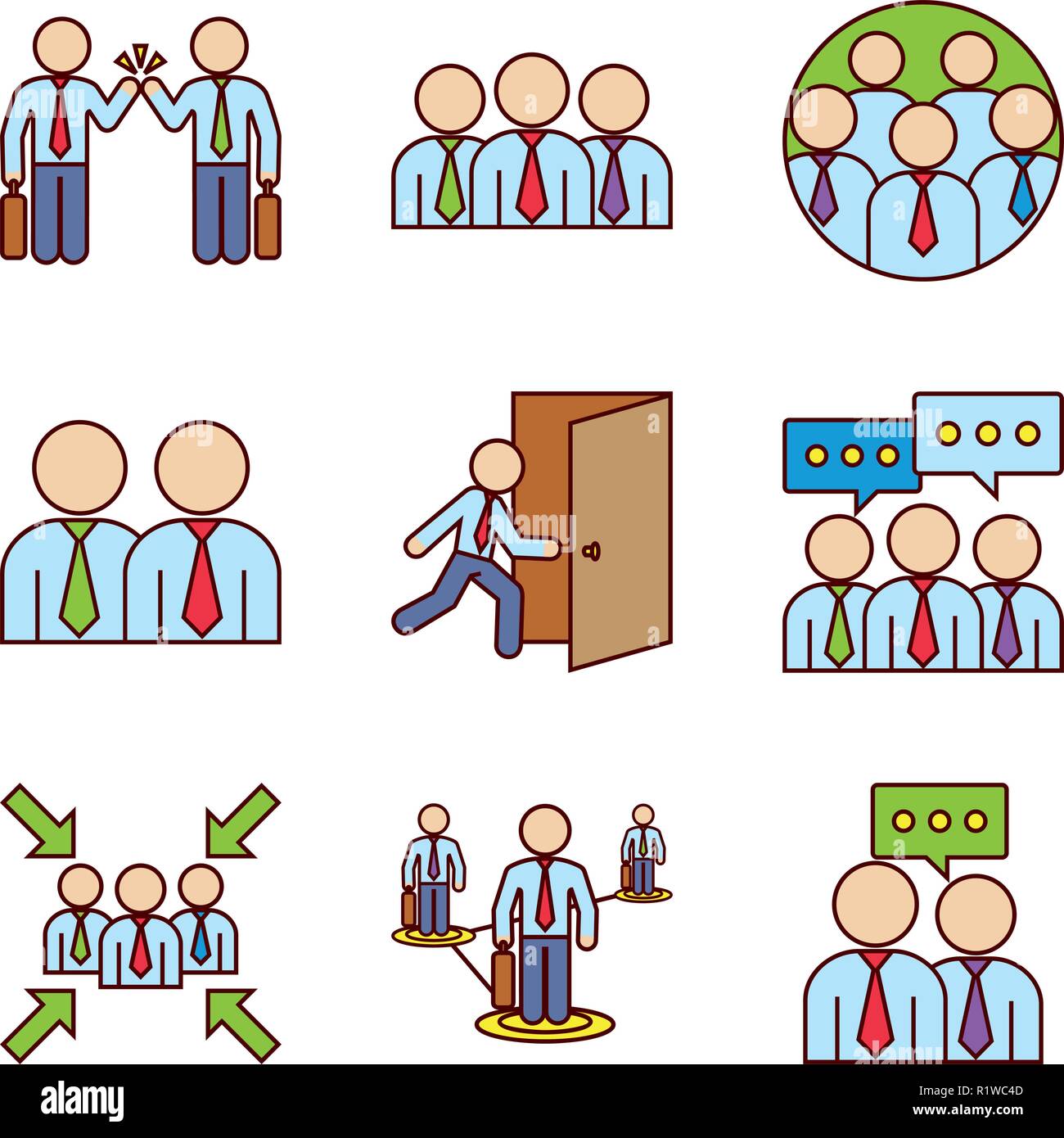 Team guidance meeting Stock Vector Images - Alamy