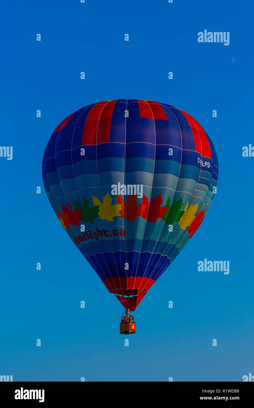 Hot air balloon, Quebec, Canada Stock Photo