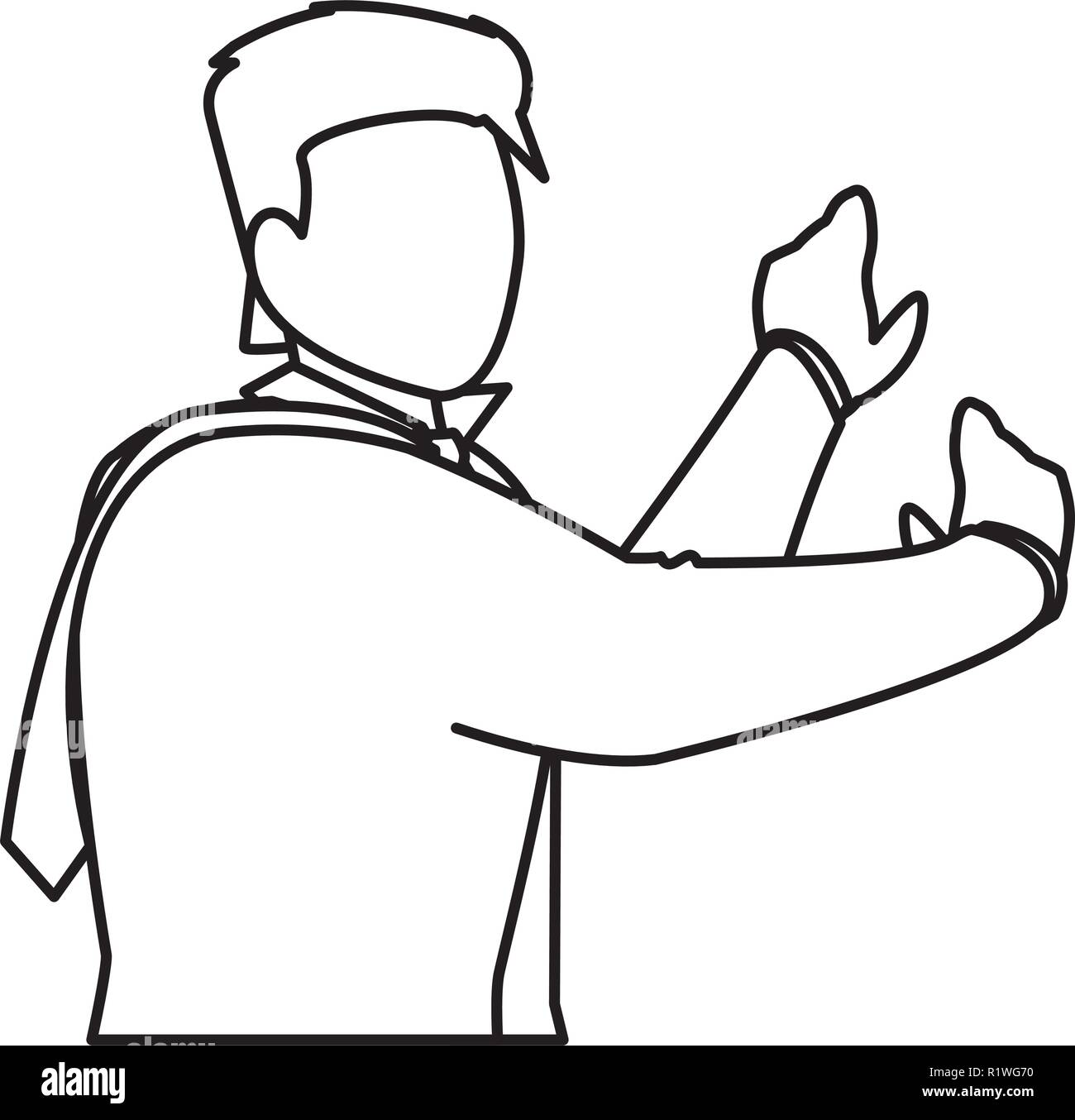 Businessman with suit design, Management corporate occupation and job theme Vector illustration