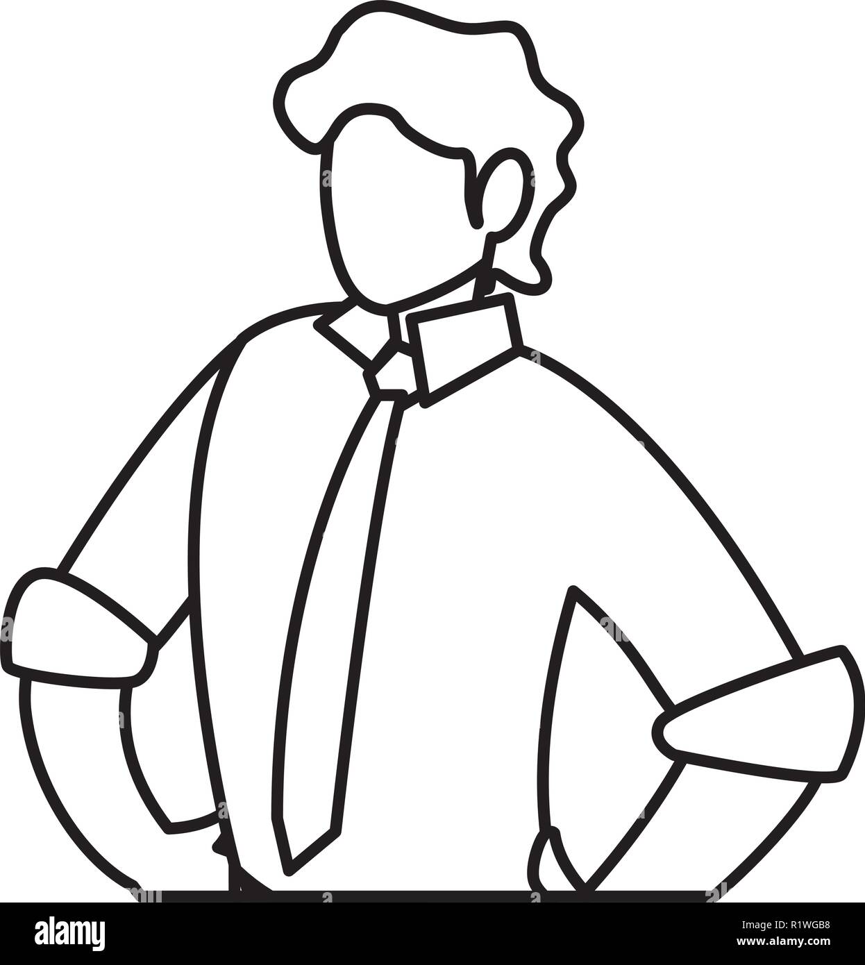 Businessman with suit design, Management corporate occupation and job theme Vector illustration