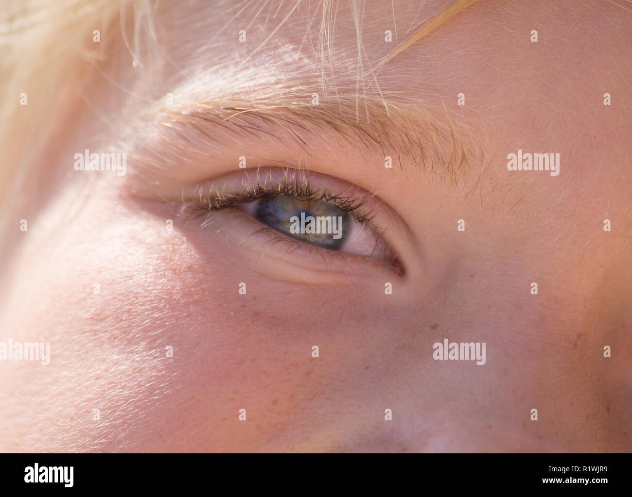 Close up of a boy’s eye Stock Photo