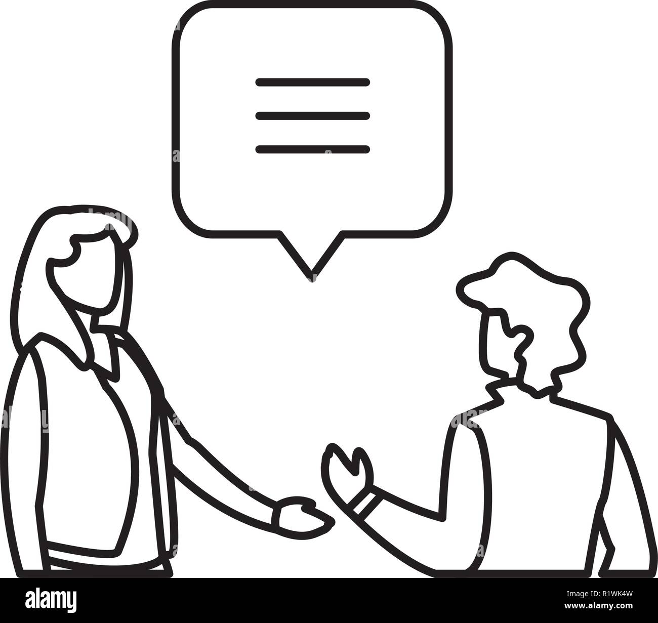 Businessman and businesswoman design, Management corporate occupation and job theme Vector