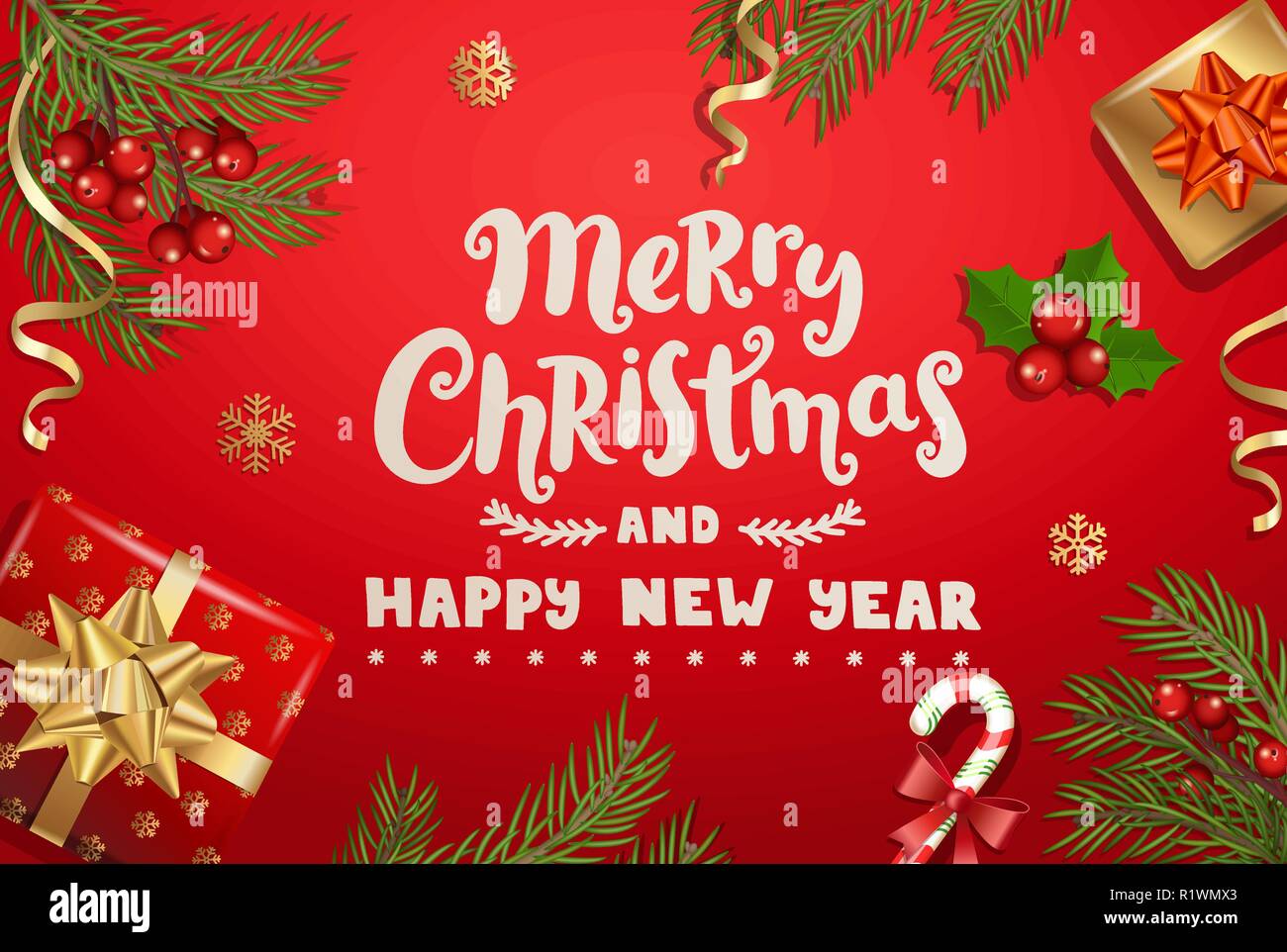 Merry christmas happy new year hi-res stock photography and images - Alamy