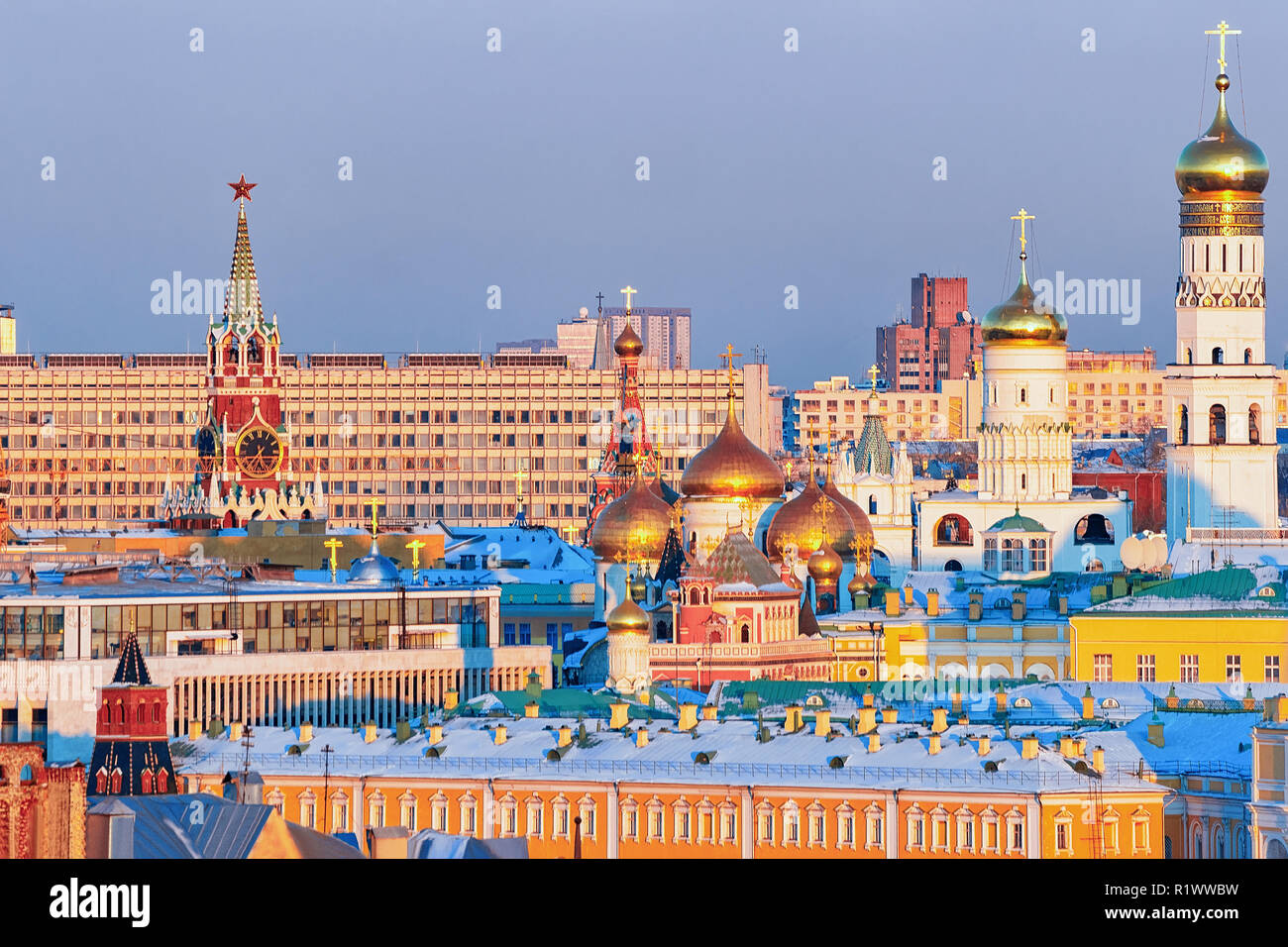 Kremlin Aerial View Moscow Stock Photos & Kremlin Aerial View Moscow ...