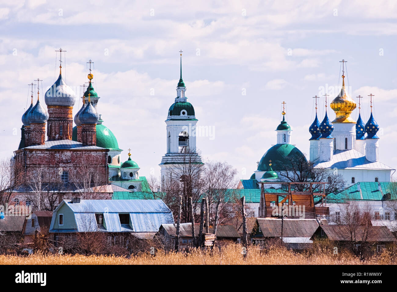 Kremlin in Rostov Veliky in Yaroslavl oblast in Russia. Stock Photo