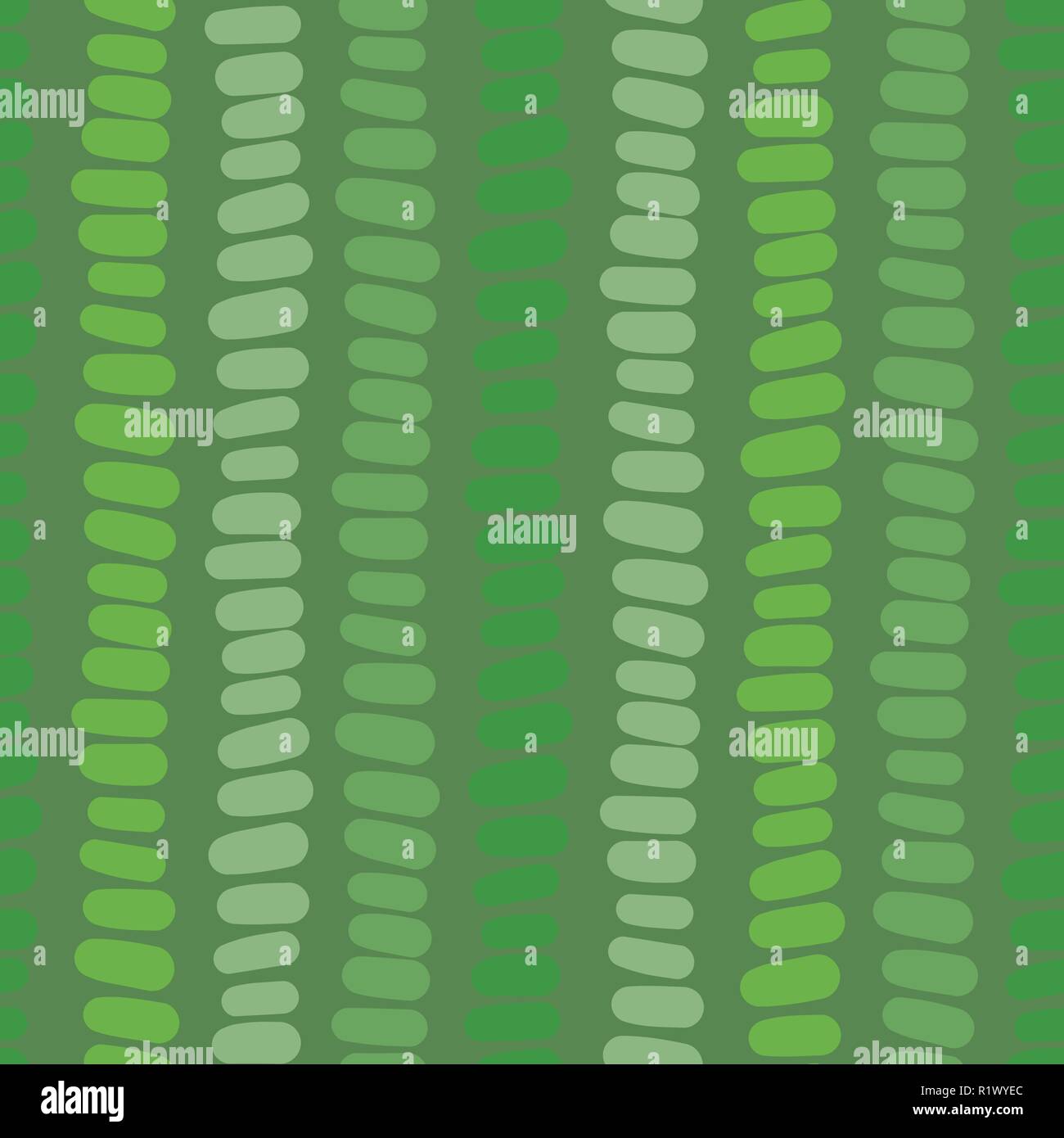 Abstract green seamless vector background. Green hues hand drawn ...