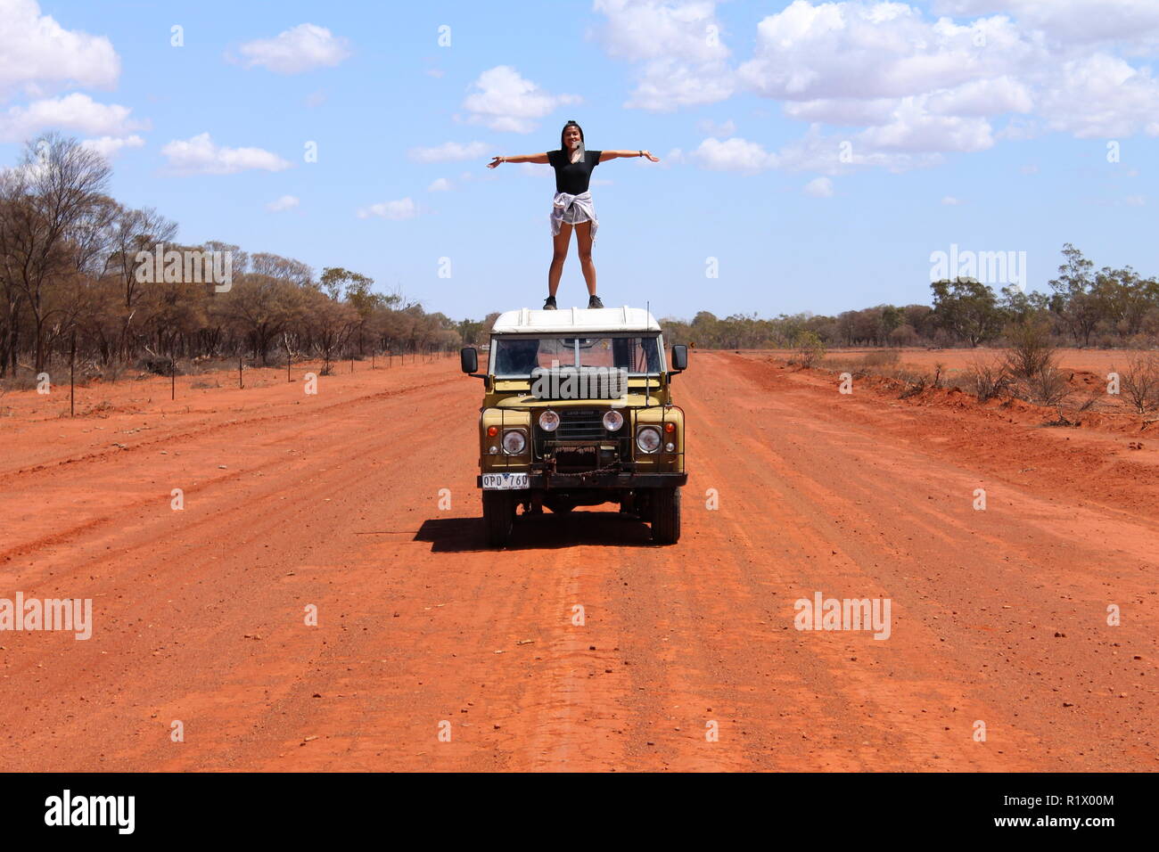 Outback, Land rover, series 3 Stock Photo