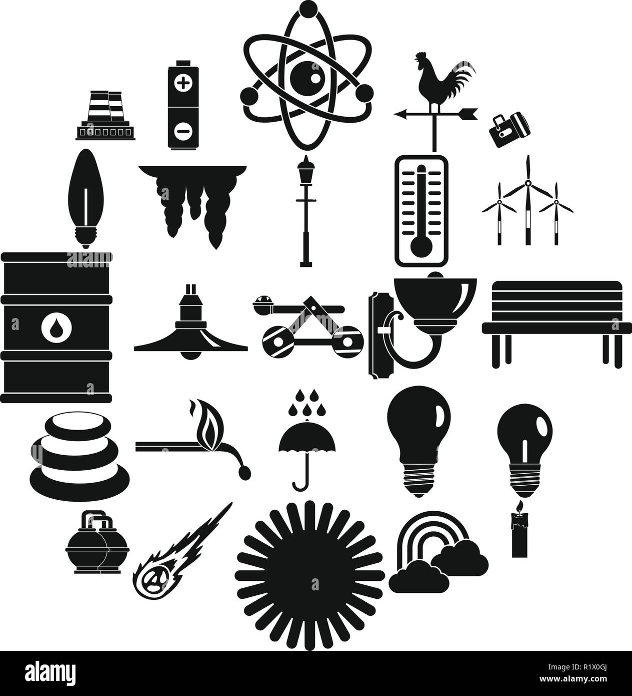 Street lightning pole Stock Vector Images - Alamy