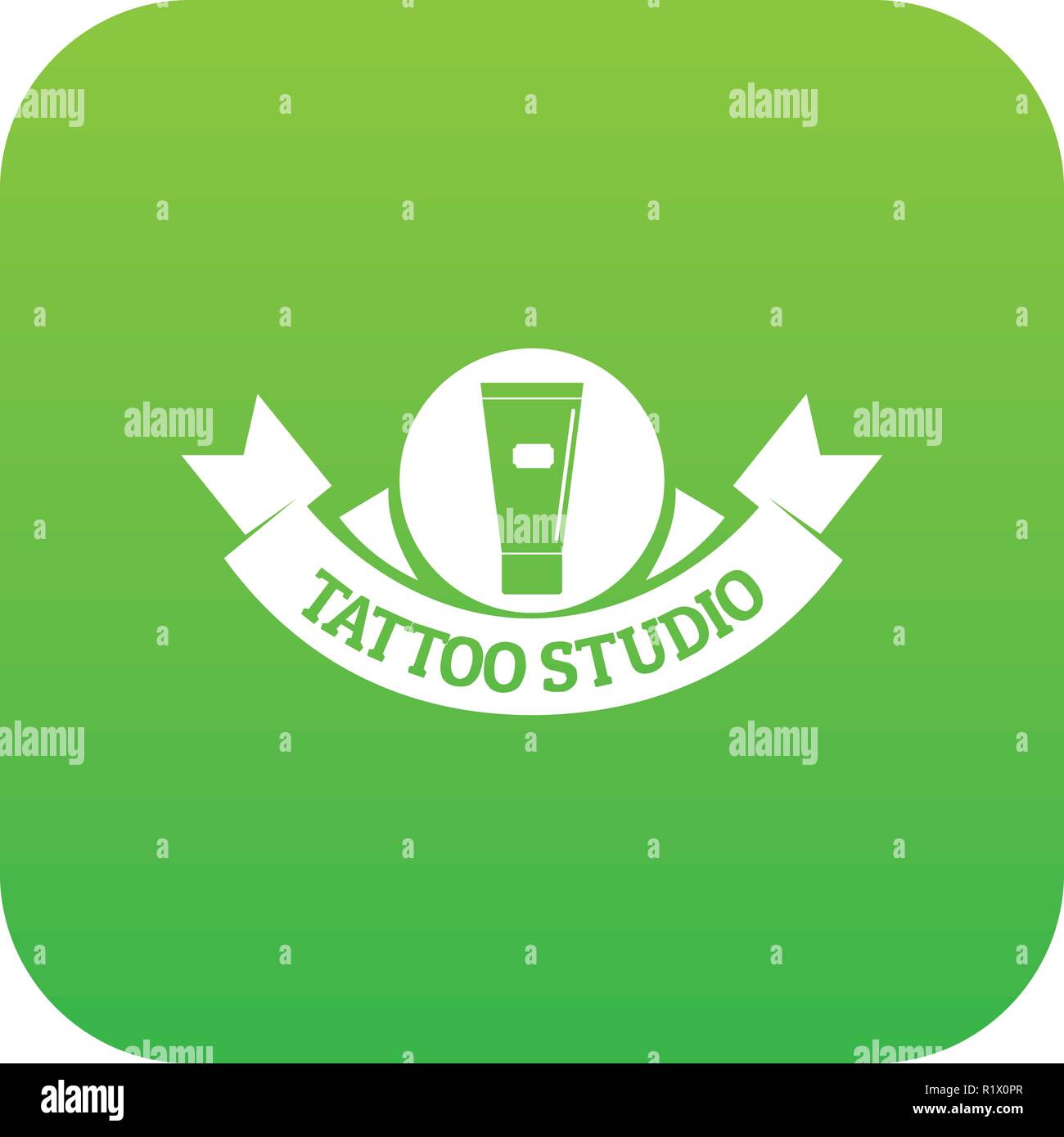 Tattoo studio icon green vector Stock Vector Image & Art - Alamy