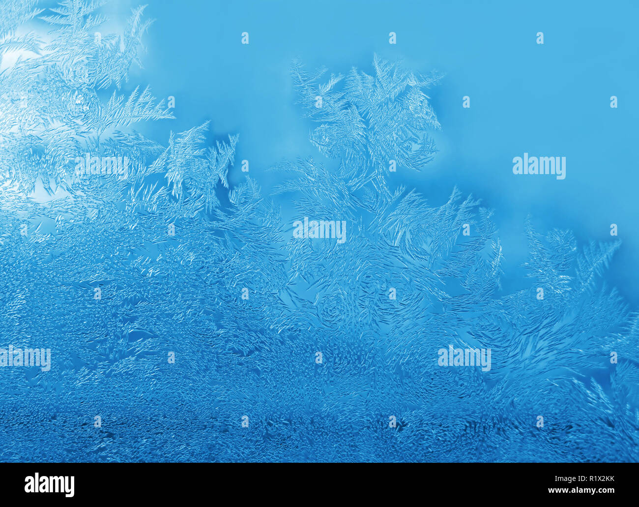 frosty natural pattern on winter window Stock Photo - Alamy