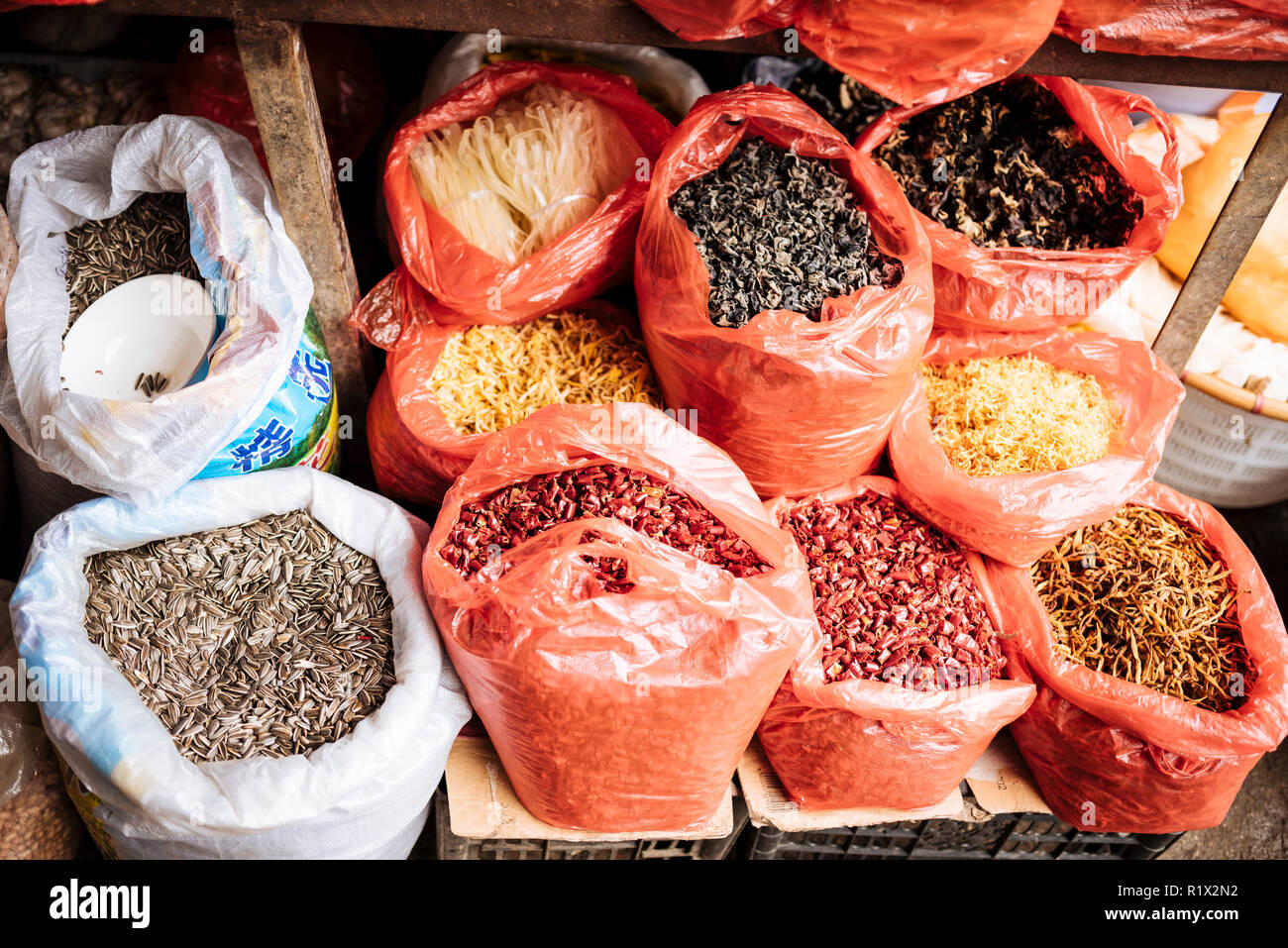 Xinjie Local Market, Yuanyang, Yunnan Province, China Stock Photo - Alamy