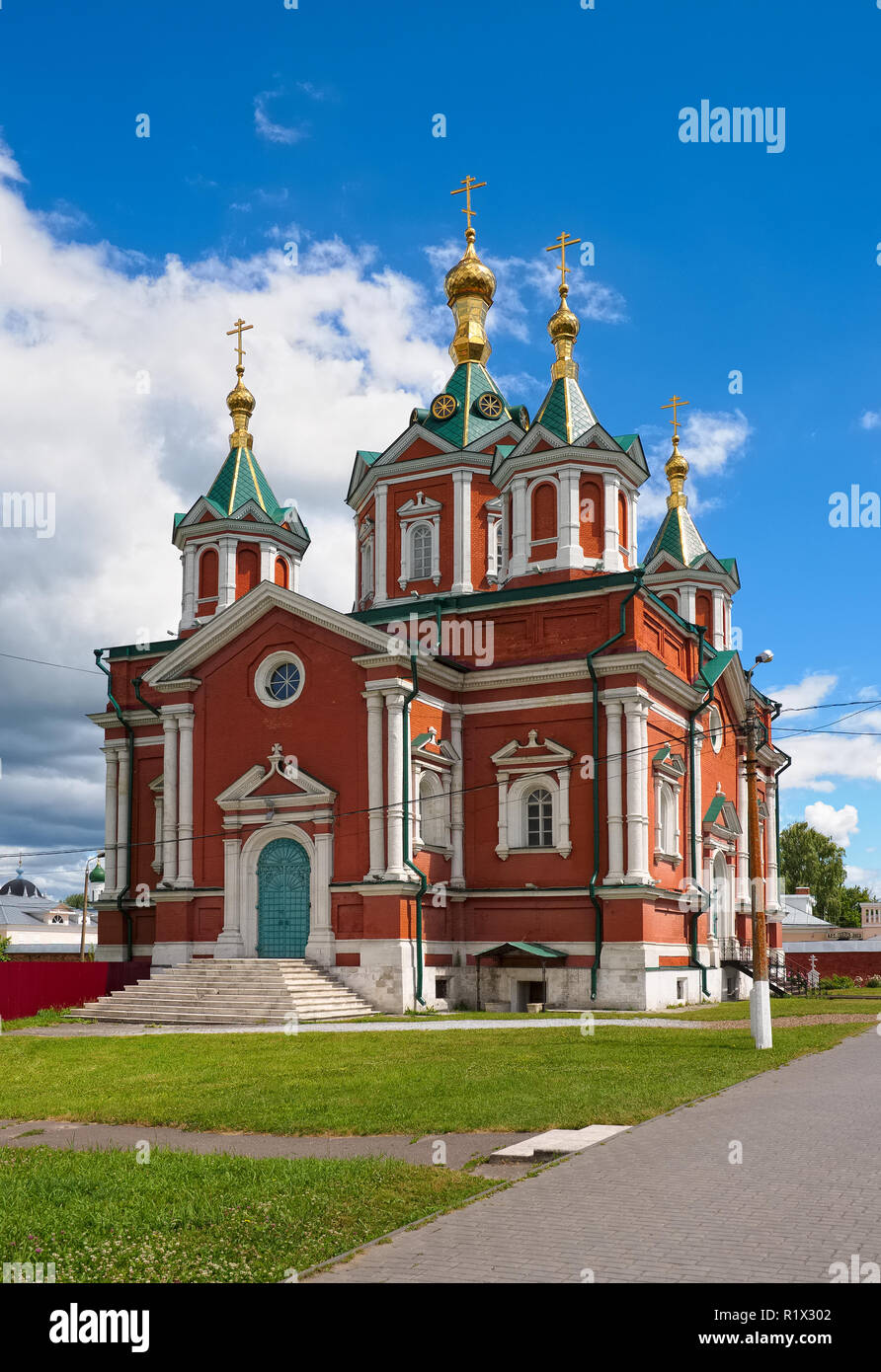 Uspensky Brusenskiy womens convent, Cathedral of the Exaltation of the Holy Cross, built in the years 1852-1855 Stock Photo