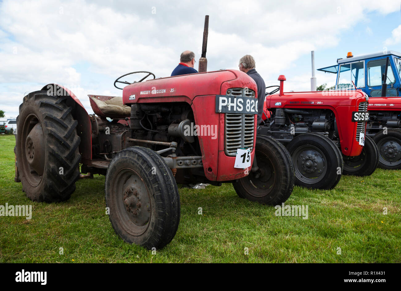 Classic Massey Ferguson 35 at tractor show at Ardarden, Helensburgh, Argyll, Scotland Stock Photo