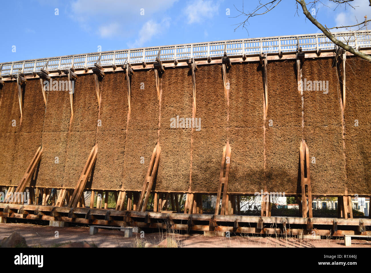 Gradierwerk, Kurpark, Bad Kreuznach Stock Photo