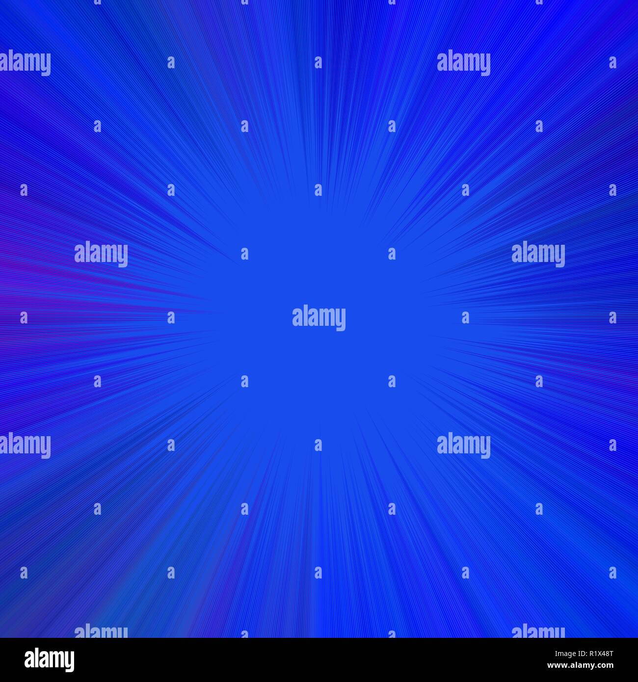 Blue abstract psychedelic star burst background design - vector graphic Stock Vector