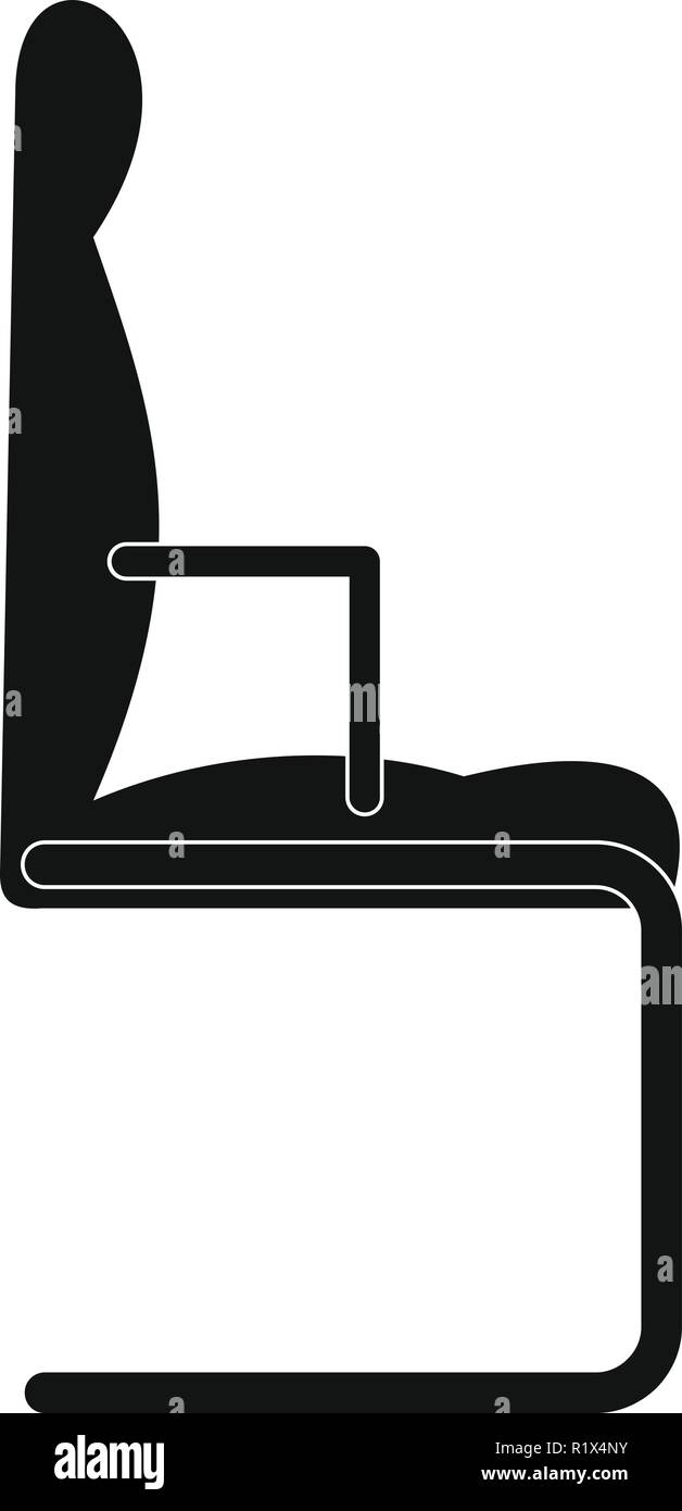 Chair icon. Simple illustration of chair vector icon for web Stock ...