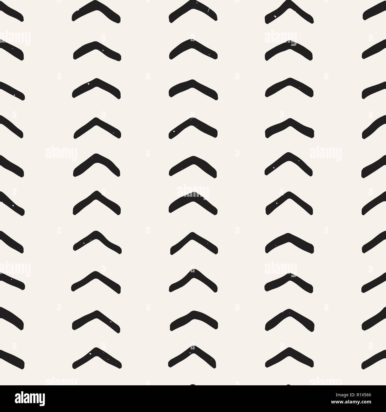 Simple ink geometric pattern. Monochrome black and white strokes ...