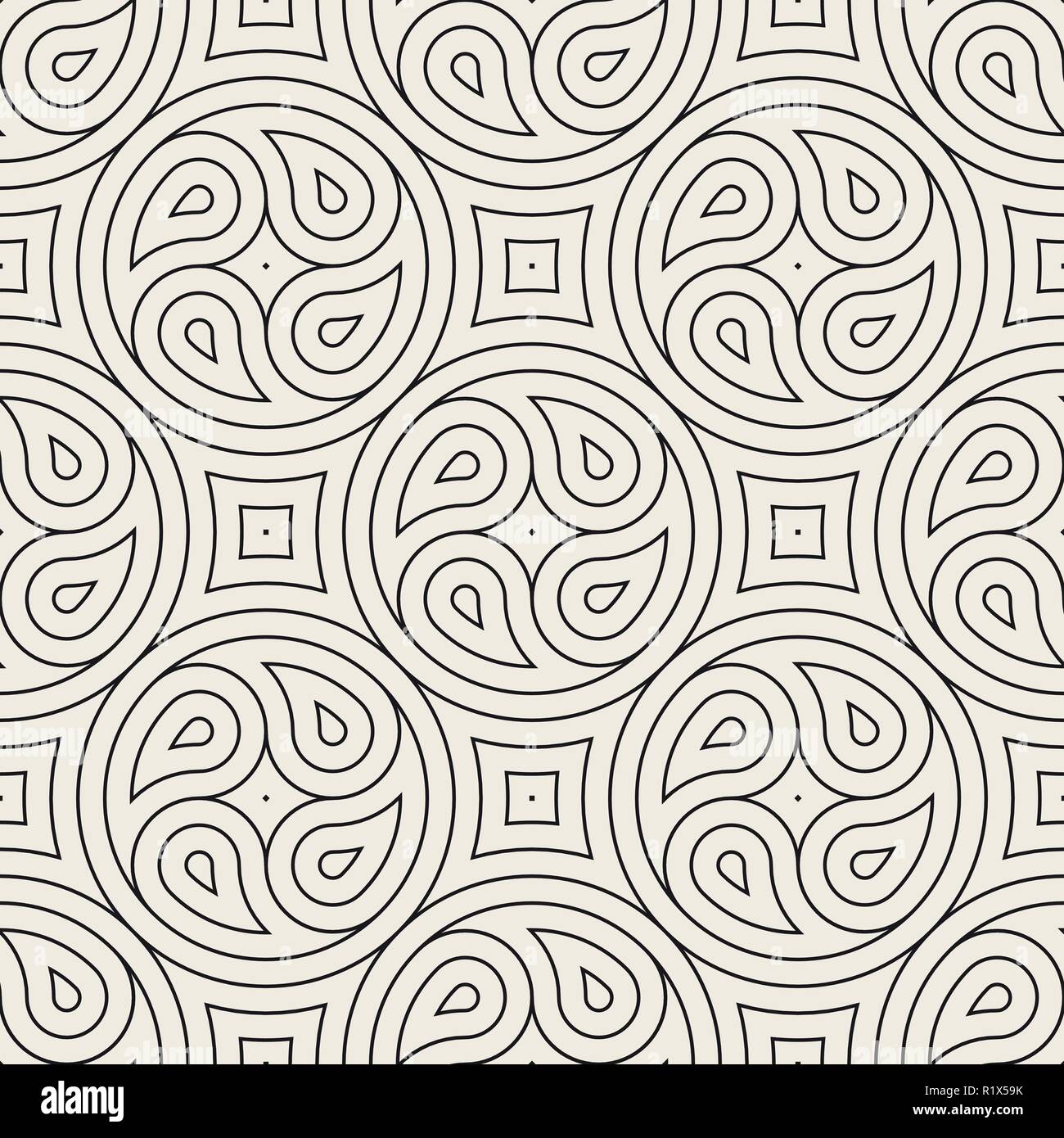Seamless vector pattern geometric background. Geometric lines lattice ...