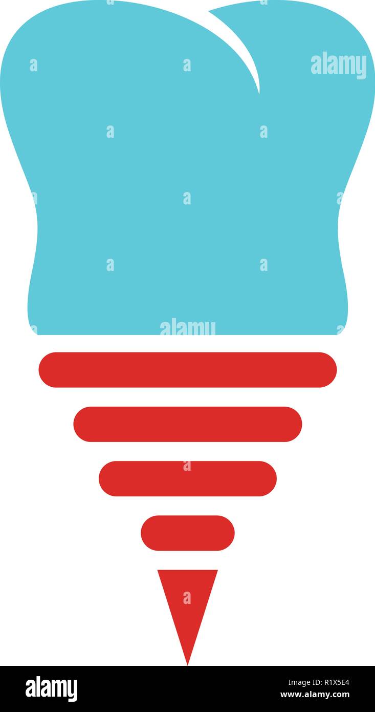 Flat tooth icon. Flat illustration of flat tooth vector icon for web ...