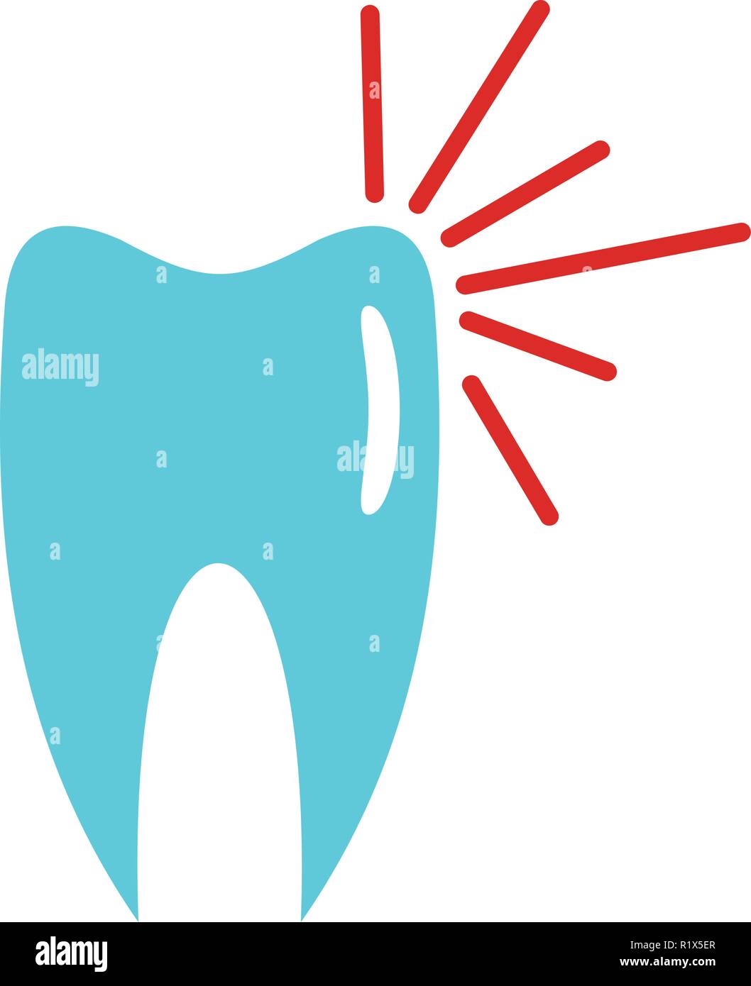 Good tooth logo icon. Flat illustration of good tooth vector icon for ...