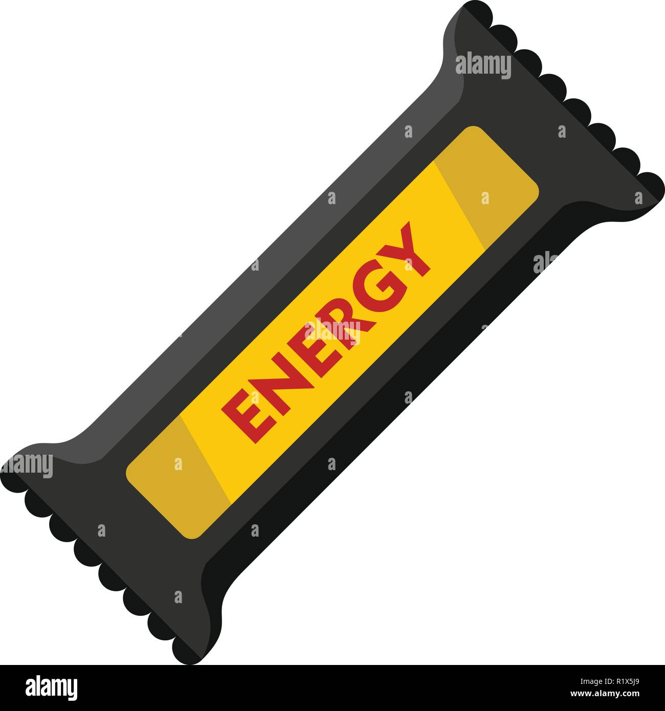 Energy bar icon. Flat illustration of energy bar vector icon for web ...