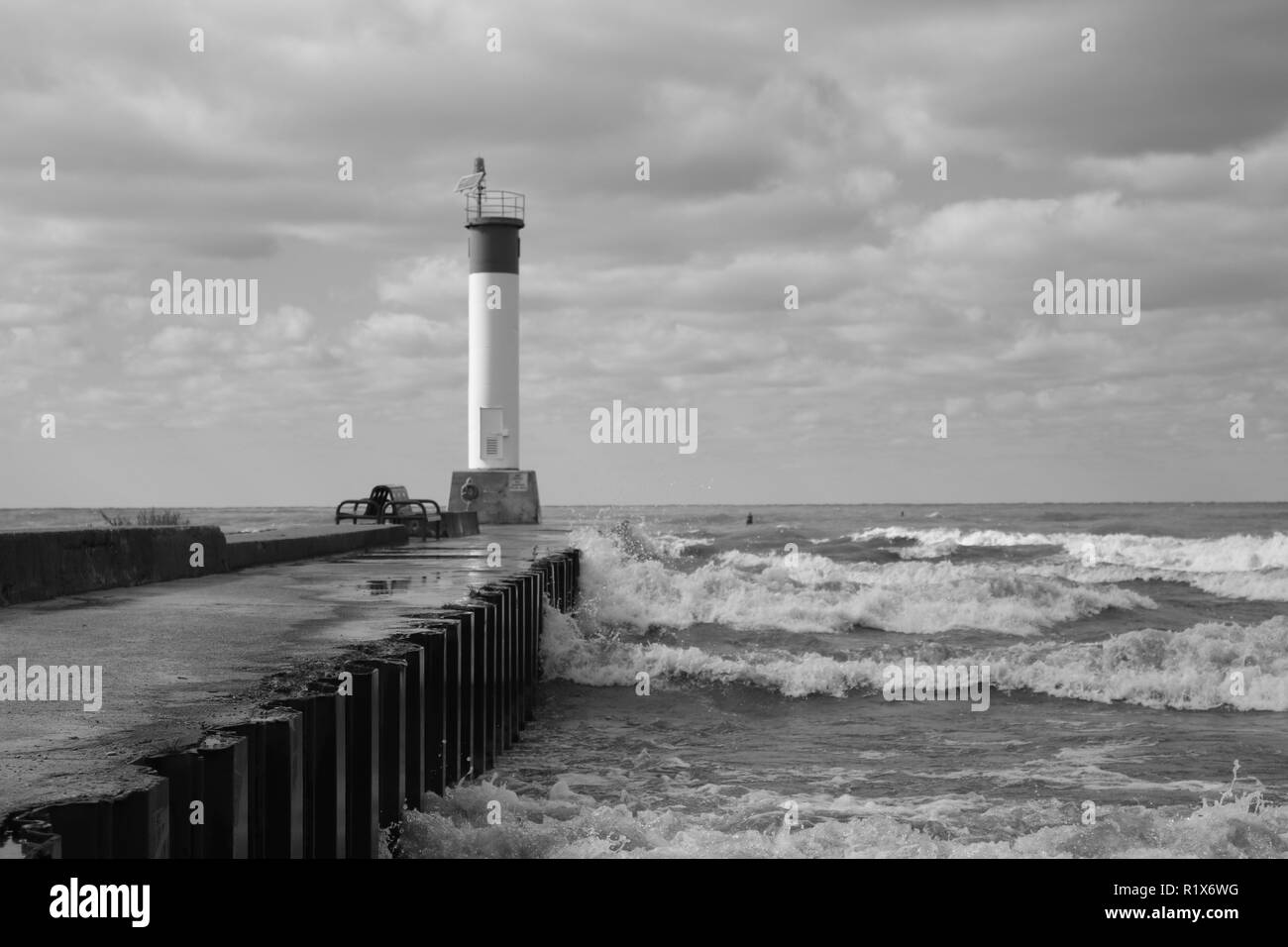 Canada lighthouse Black and White Stock Photos & Images Alamy