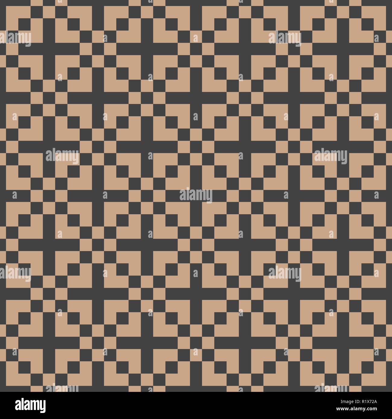 Vector damask seamless retro pattern background geometry square mosaic ...