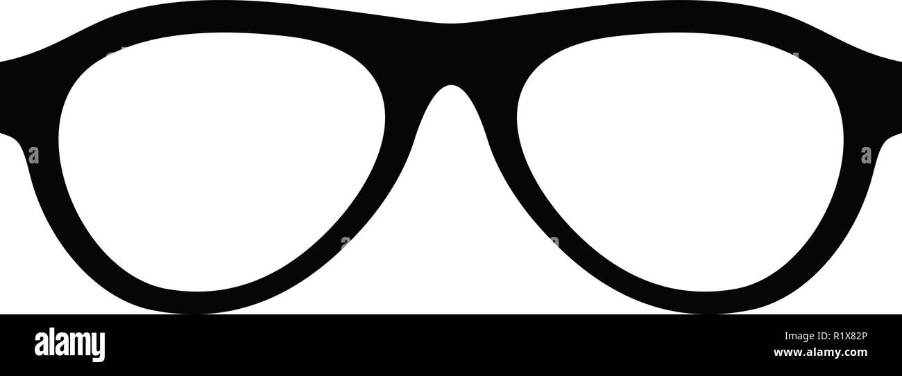 Myopic glasses icon. Simple illustration of myopic glasses vector icon ...