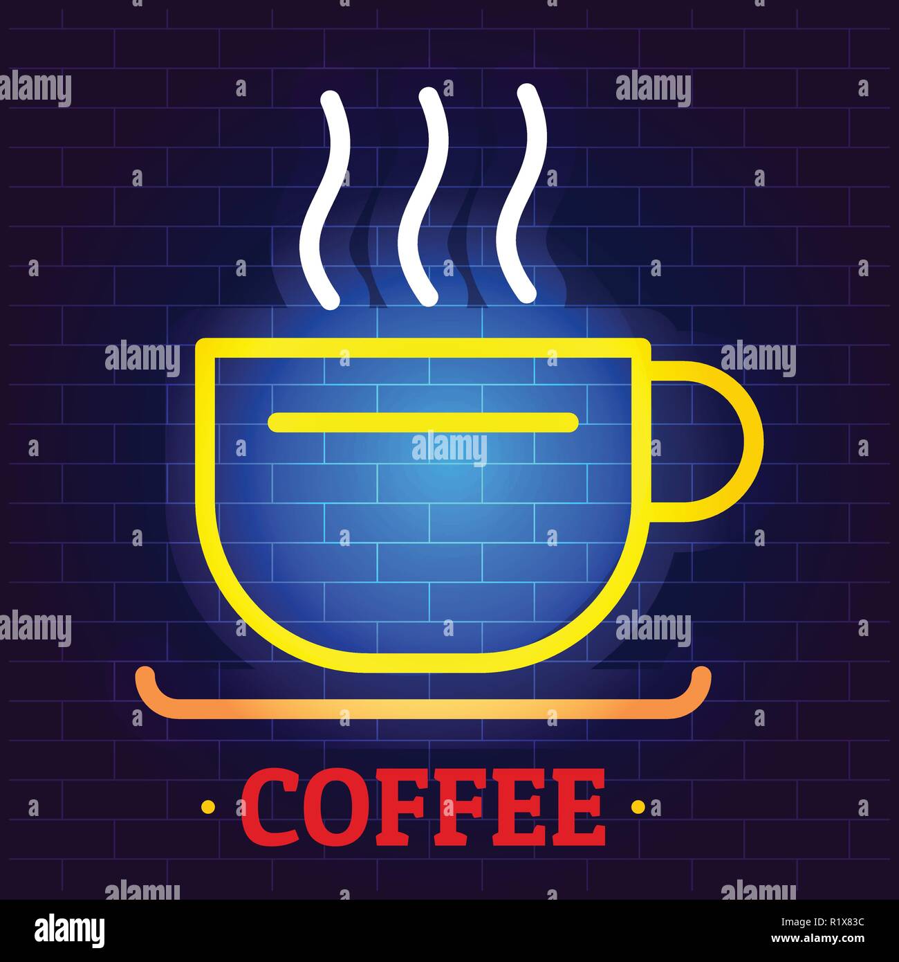 Coffee logo. Flat illustration of coffee vector logo for web Stock ...