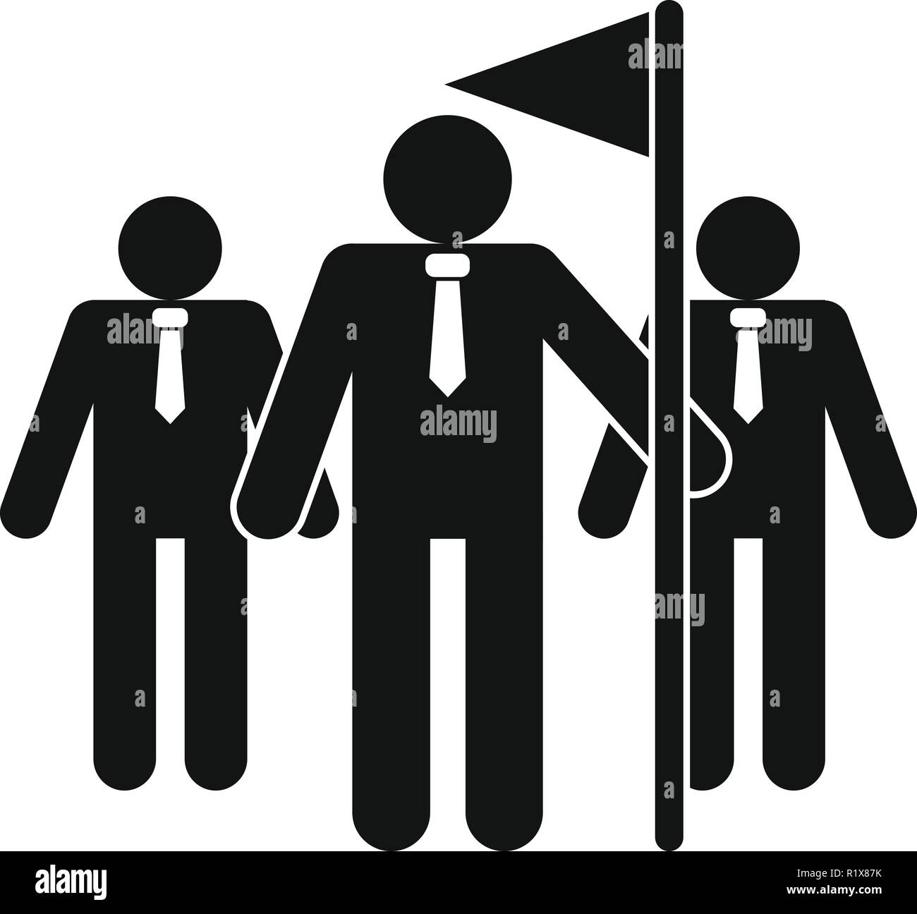 Teamwork competition icon. Simple illustration of teamwork competition ...