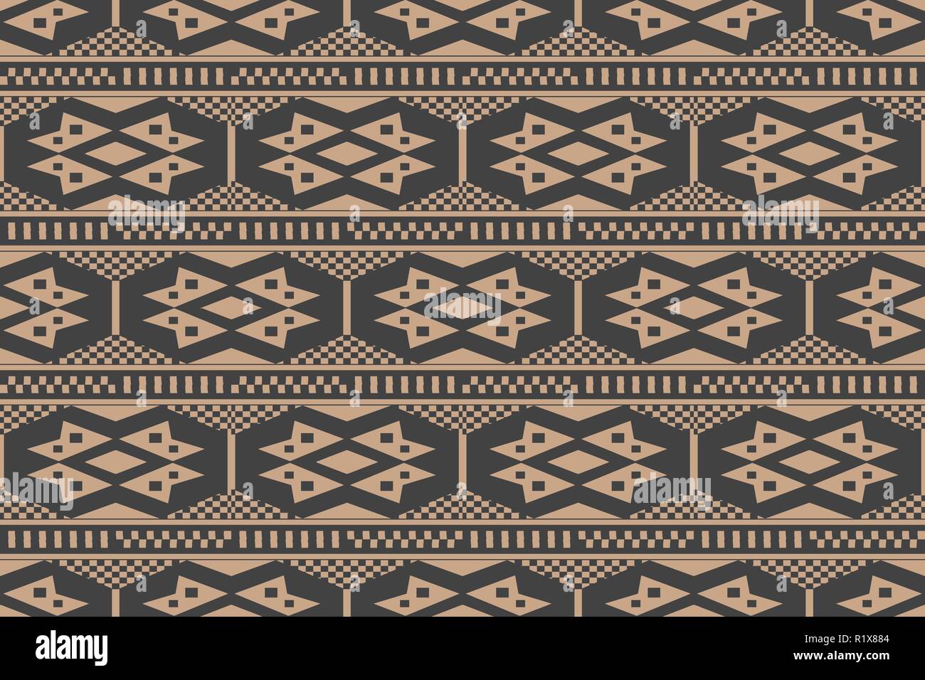 Vector damask seamless retro pattern background polygon geometry check ...
