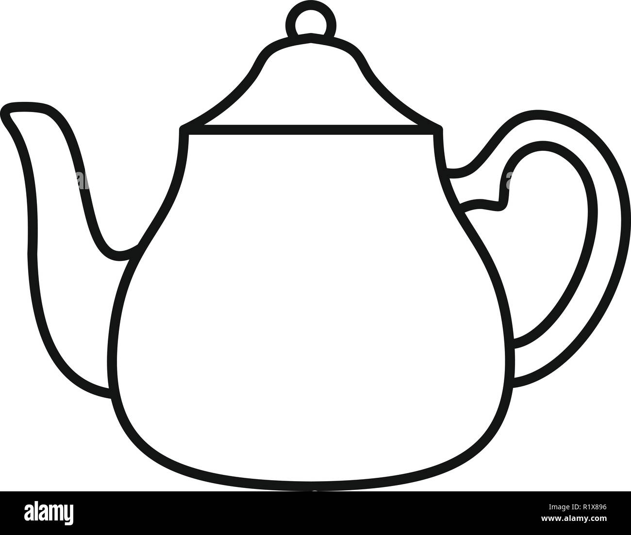 Big kettle icon. Outline illustration of big kettle vector icon for web Stock Vector Image Art Alamy
