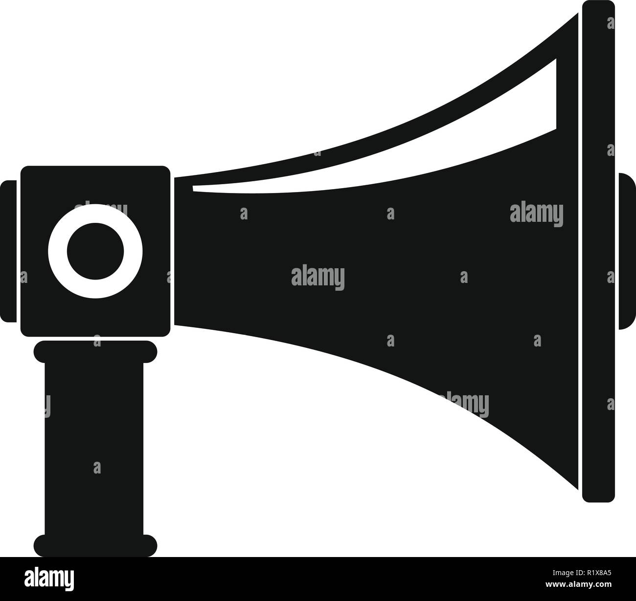 Single megaphone icon. Simple illustration of single megaphone vector ...