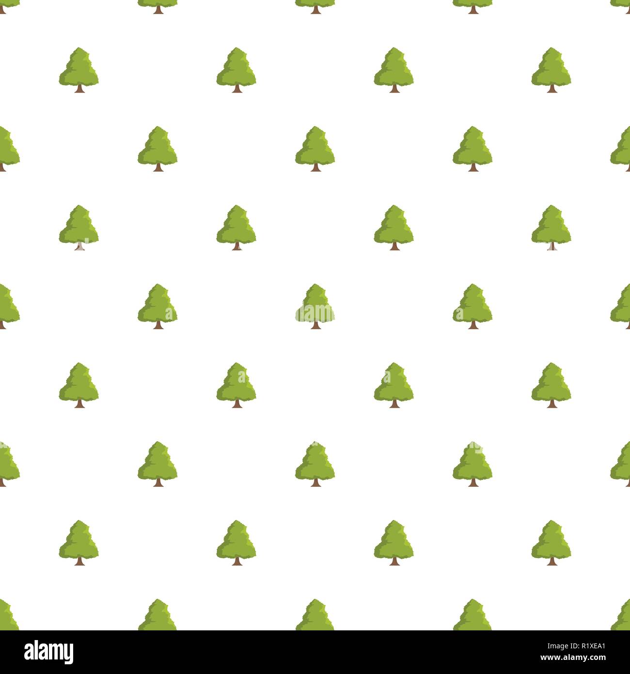 Linden tree pattern seamless in flat style for any design Stock Vector