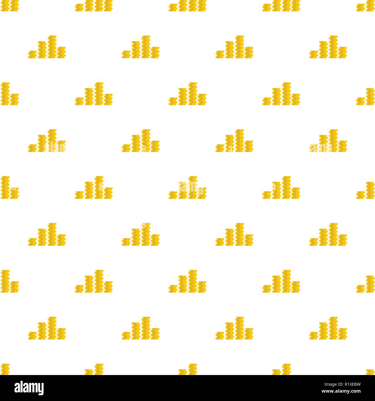 Bundle coin pattern seamless in flat style for any design Stock Vector ...