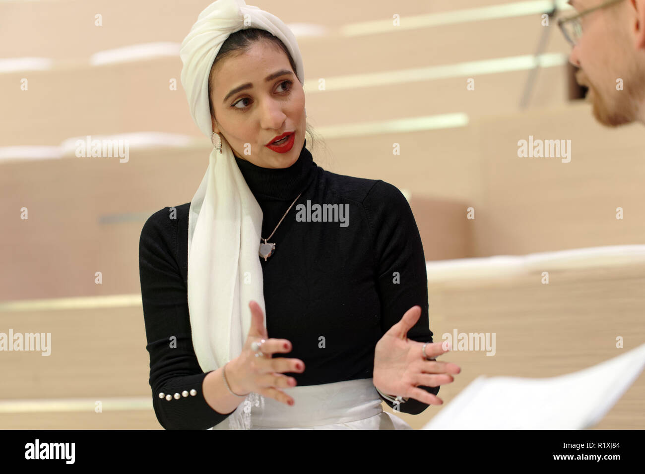 St. Petersburg, Russia - November 14, 2018: Sheikha Reem Al Thani, Acting  Director of exhibitions at Qatar Museums before the press opening of  exhibit Stock Photo - Alamy