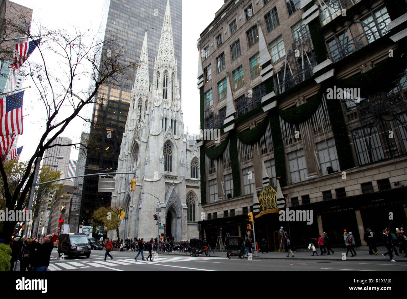 Saint Patrick's Cathedral, Manhattan, New York, USA Stock Photo